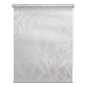 Рулонная штора "Грани", 48х175 см, цвет светло-серый