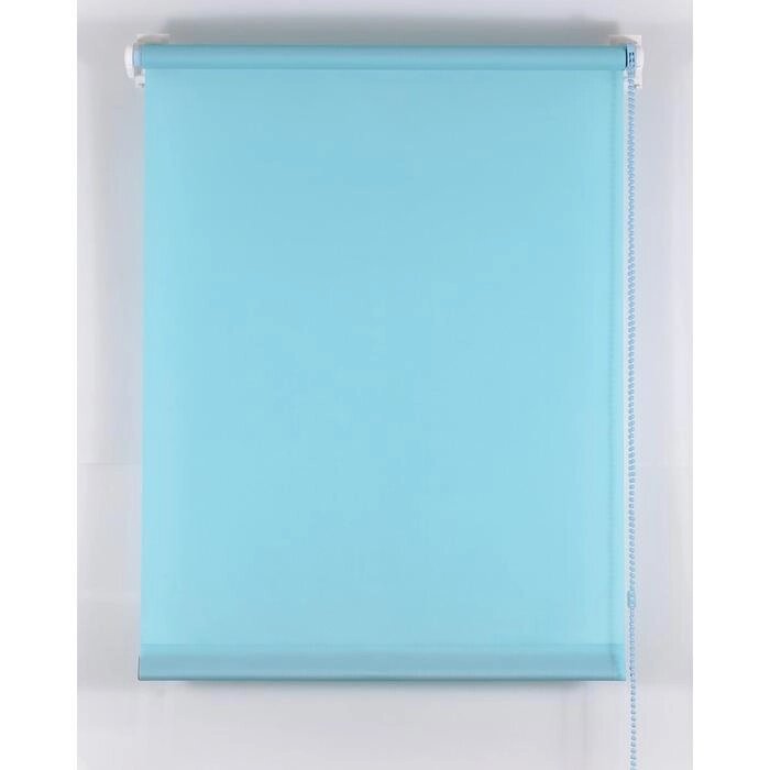 Рулонная штора "Комфортиссимо", 100х160 см, цвет голубой от компании Интернет-гипермаркет «MALL24» - фото 1