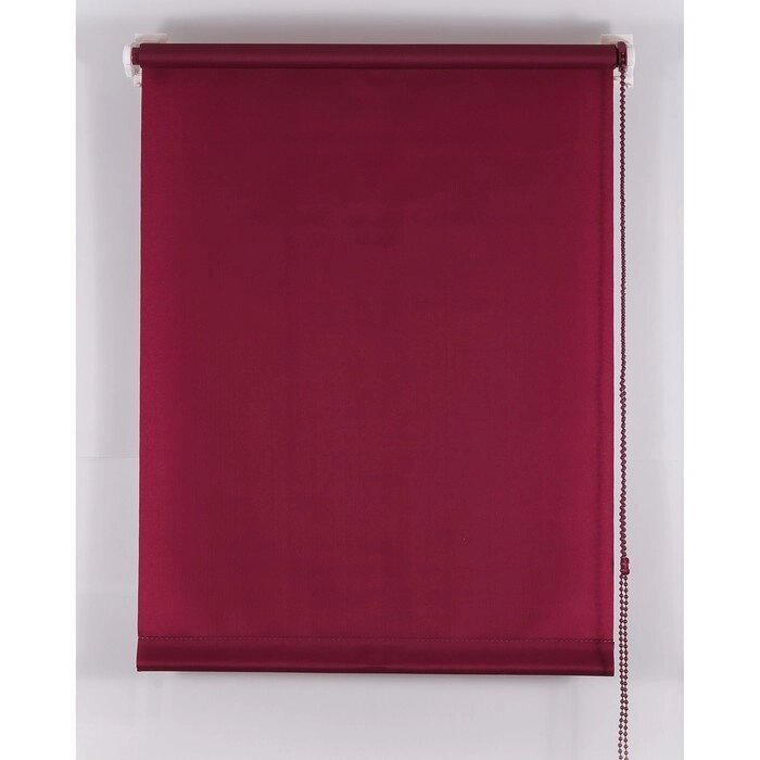 Рулонная штора "Комфортиссимо", 100х160 см, цвет красное вино от компании Интернет-гипермаркет «MALL24» - фото 1