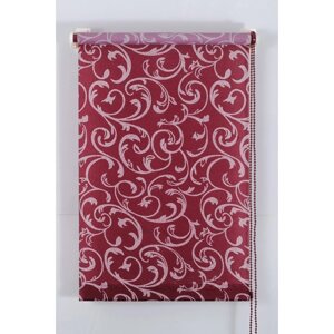 Рулонная штора Магеллан (шторы и фурнитура) Англетер", размер 70160 см, цвет бордо
