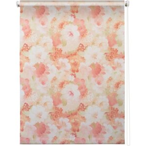 Рулонная штора "Пионы", 180 х 175 см, цвет розовый