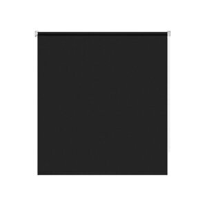 Рулонная штора "Плайн", 120х160 см, цвет чёрный графит
