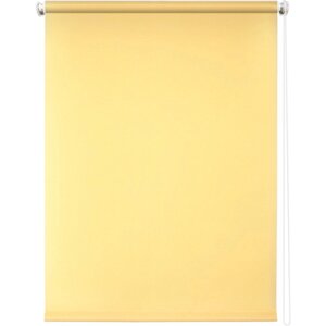 Рулонная штора "Плайн", 140 х 175 см, цвет светло-жёлтый