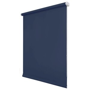 Рулонная штора "Плайн", 140х175 см, цвет синий