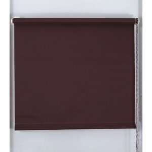 Рулонная штора "Простая MJ", размер 100х160 см, цвет шоколадный