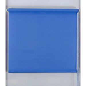 Рулонная штора "Простая MJ", размер 220х160 см, цвет синий
