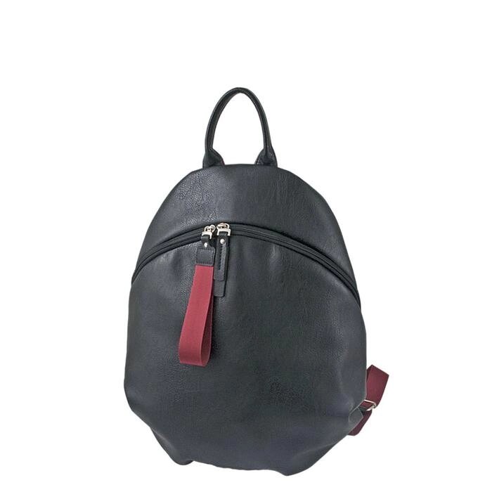 Рюкзак иск. кожа, молния, цвет черный от компании Интернет-гипермаркет «MALL24» - фото 1