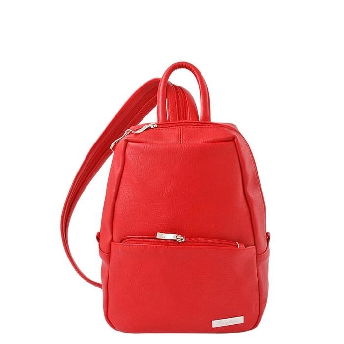 Рюкзак иск. кожа, молния, цвет красный от компании Интернет-гипермаркет «MALL24» - фото 1