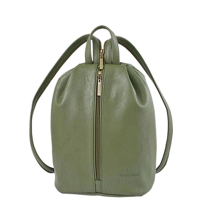 Рюкзак иск. кожа, молния, цвет зеленый от компании Интернет-гипермаркет «MALL24» - фото 1