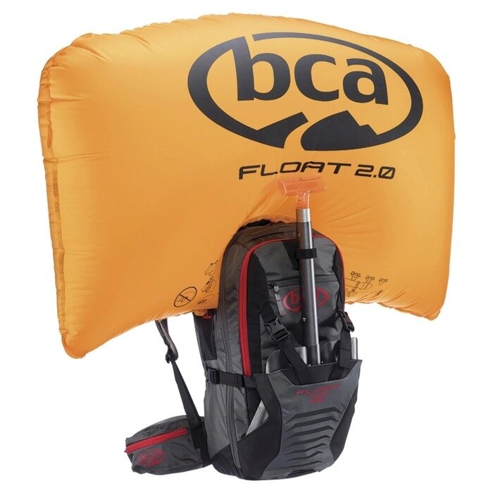 Рюкзак лавинный BCA FLOAT 25 Turbo 2.0, чёрный, серый, красный от компании Интернет-гипермаркет «MALL24» - фото 1