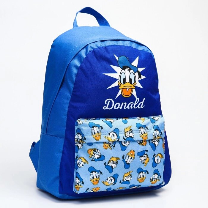 Рюкзак молод Дональд, 33*13*37, отд на молнии, н/карман, синий от компании Интернет-гипермаркет «MALL24» - фото 1