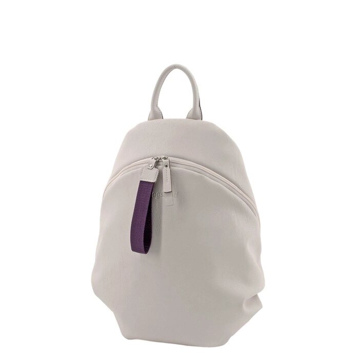 Рюкзак, отдел на молнии, цвет светло-бежевый/фиолетовый 37х25х10см от компании Интернет-гипермаркет «MALL24» - фото 1
