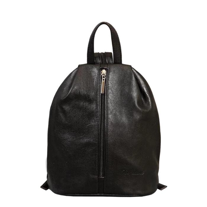 Рюкзак, отдел на молнии, наружный карман, цвет чёрный от компании Интернет-гипермаркет «MALL24» - фото 1