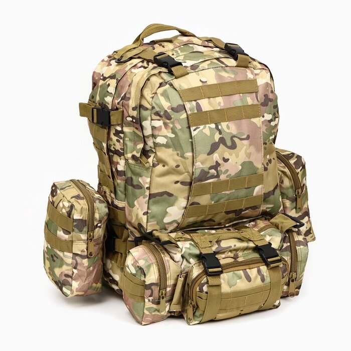 Рюкзак тактический "Storm tactic" мужской, MOLLE, подсумки, 50 л, камуфляж мультикам от компании Интернет-гипермаркет «MALL24» - фото 1