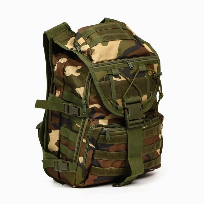 Рюкзак тактический "Storm tactic" мужской, стропы MOLLE, 40 л, камуфляж woodland от компании Интернет-гипермаркет «MALL24» - фото 1