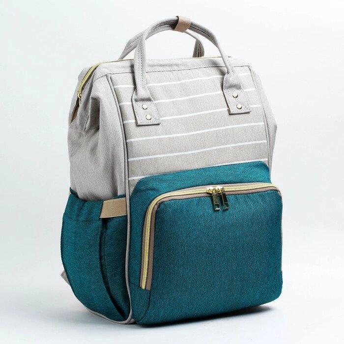 Рюкзак женский, для мамы и малыша, модель "Сумка-рюкзак", цвет зелёный от компании Интернет-гипермаркет «MALL24» - фото 1