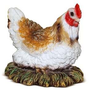 Садовая фигура "Курица в гнезде" 23х19х19см