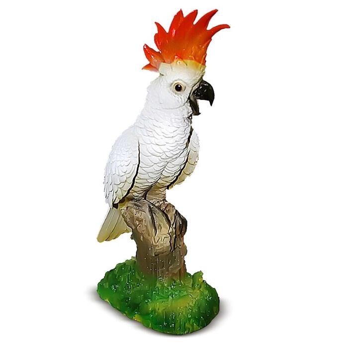 Садовая фигура "Попугай "Какаду" 25х15х40см от компании Интернет-гипермаркет «MALL24» - фото 1