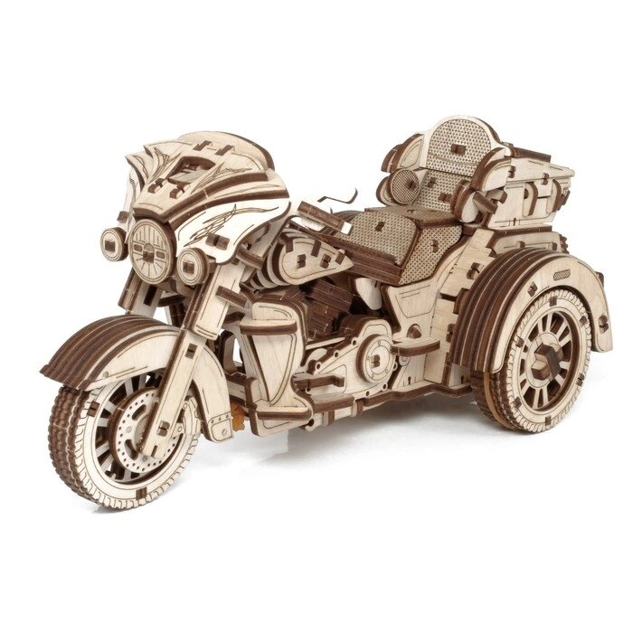 Сборная модель из дерева EWA "Мотоцикл. Трайк" от компании Интернет-гипермаркет «MALL24» - фото 1