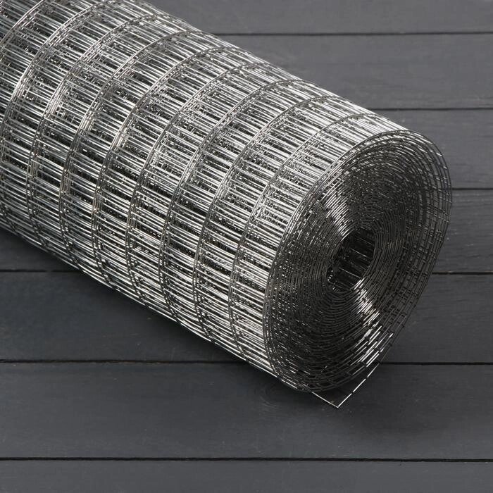Сетка оцинкованная сварная 1 х 25 м, ячейка 12,5 х 25 мм, d=1,6 мм, металл от компании Интернет-гипермаркет «MALL24» - фото 1
