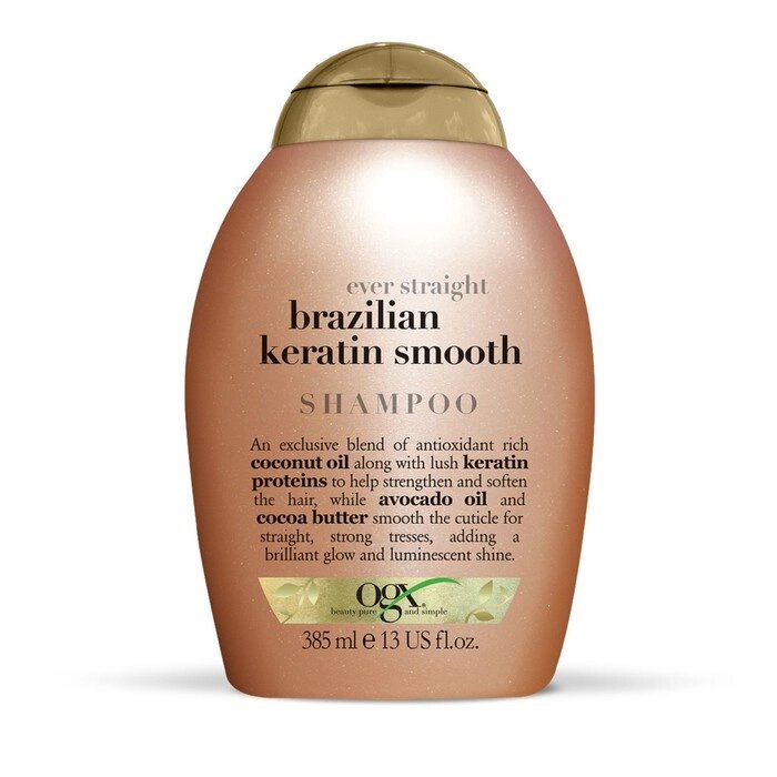 Шампунь для укрепления волос OGX разглаживающий Бразильский Кератин, 385 мл от компании Интернет-гипермаркет «MALL24» - фото 1