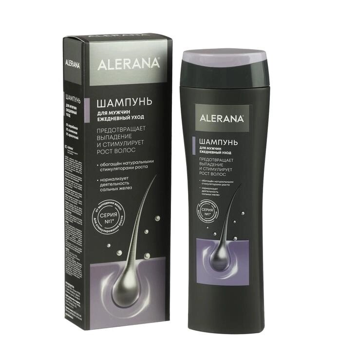 Шампунь для волос Alerana "Ежедневный уход", для мужчин, 250 мл от компании Интернет-гипермаркет «MALL24» - фото 1
