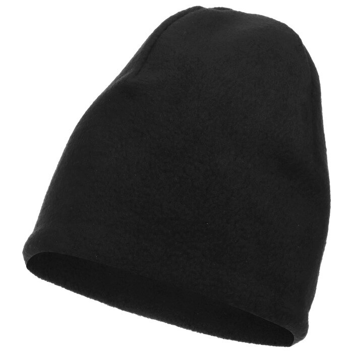 Шапка флисовая четырёхклинка, цвет чёрный, 55-58 от компании Интернет-гипермаркет «MALL24» - фото 1
