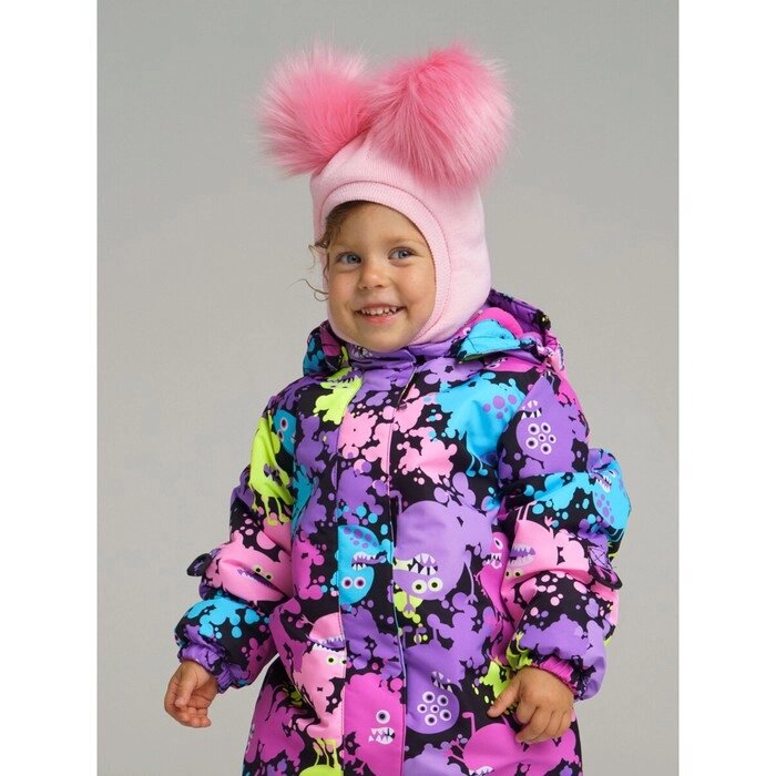 Шапка-шлем для девочки, размер 46, цвет светло-розовый от компании Интернет-гипермаркет «MALL24» - фото 1
