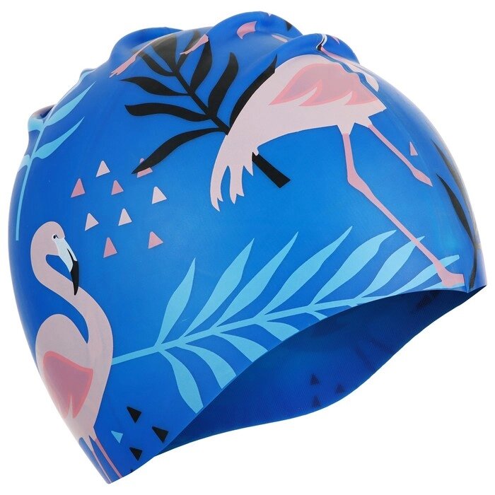 Шапочка для плавания детская "Фламинго", обхват 46-52 см от компании Интернет-гипермаркет «MALL24» - фото 1