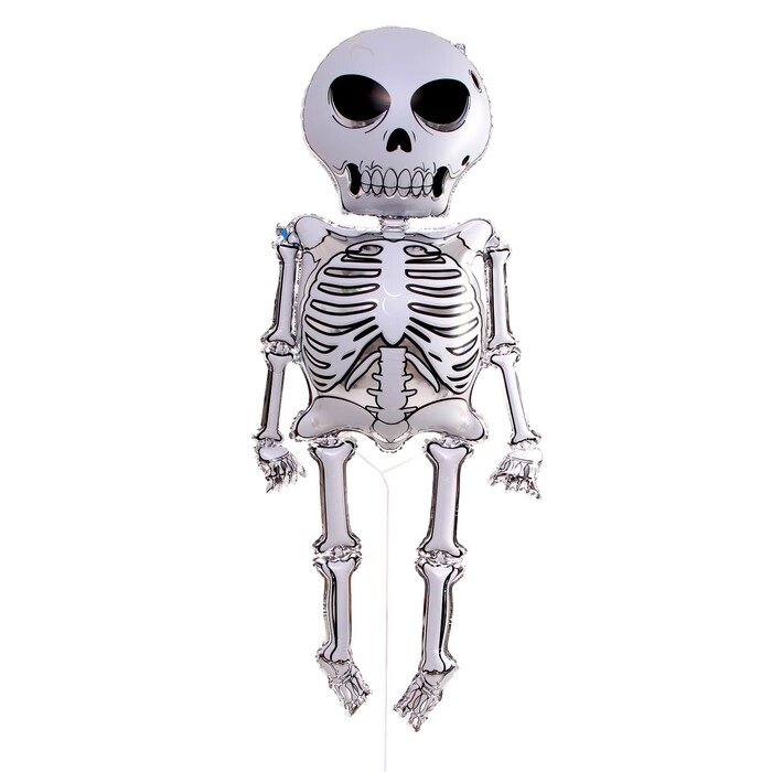 Шар фольгированный 60" "Скелет" от компании Интернет-гипермаркет «MALL24» - фото 1