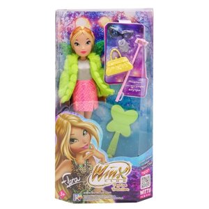 Шарнирная кукла Winx Club Fashion "Флора", с крыльями и аксессуарами, 24 см