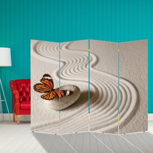 Ширма "Бабочка. декор 3", двухсторонняя, 200 160 см