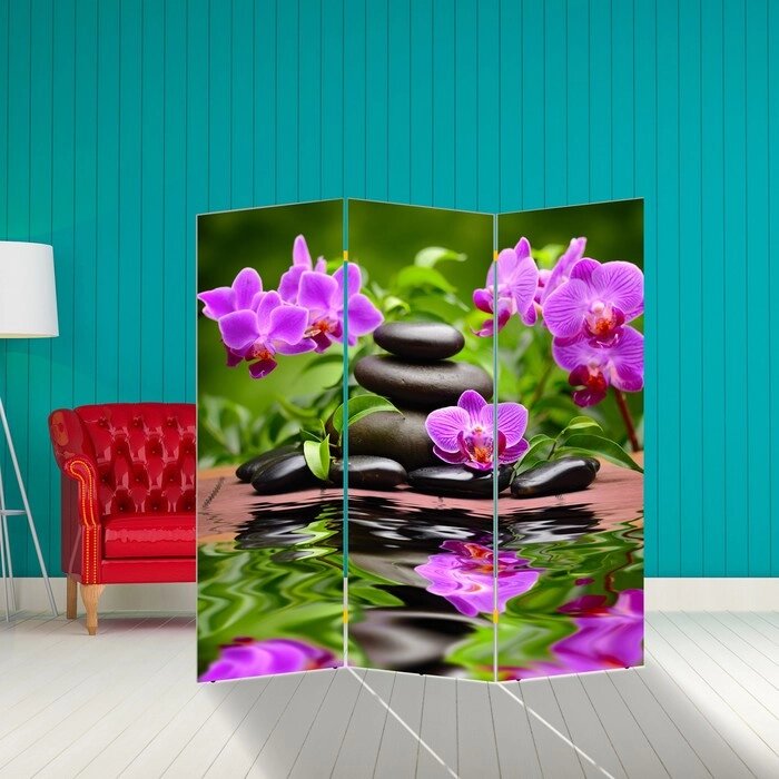 Ширма "Орхидеи. Гармония", 160  150 см от компании Интернет-гипермаркет «MALL24» - фото 1