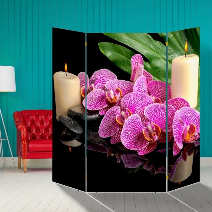 Ширма "Орхидея", 160  160 см от компании Интернет-гипермаркет «MALL24» - фото 1