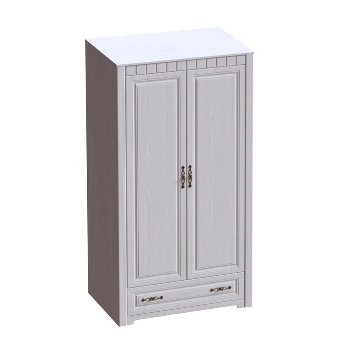 Шкаф 2-дверный Прованс Бодега белая/Патина премиум от компании Интернет-гипермаркет «MALL24» - фото 1