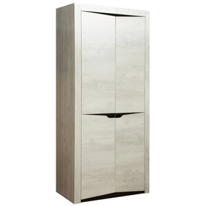 Шкаф 2-х дверный для одежды "Лючия" 33.03, 1078 580 2300 мм, бетон пайн белый / венге