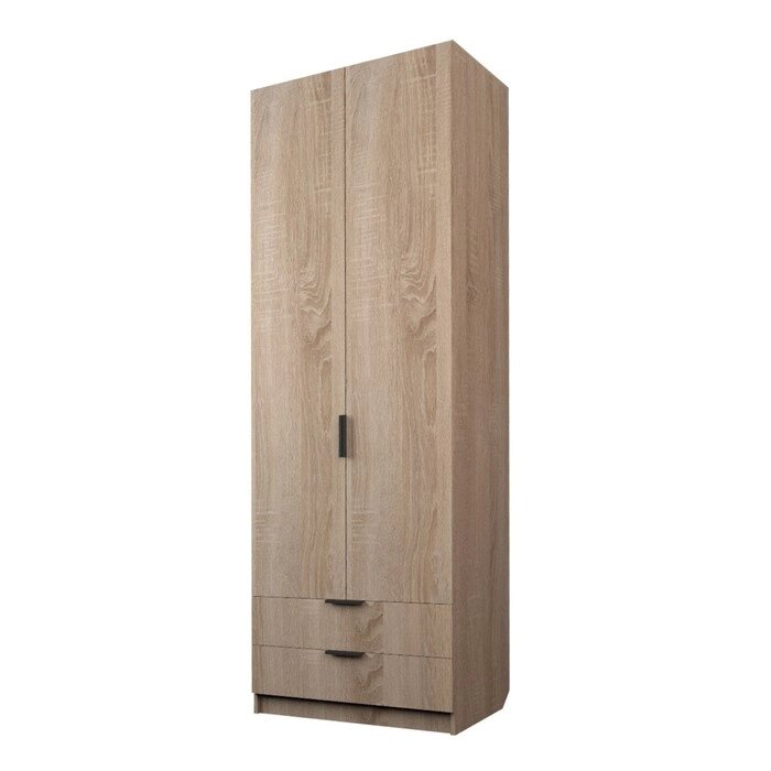 Шкаф 2-х дверный "Экон", 8005202300 мм, 2 ящика, штанга, цвет дуб сонома от компании Интернет-гипермаркет «MALL24» - фото 1