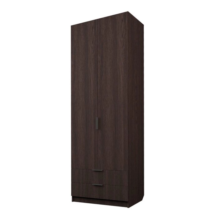 Шкаф 2-х дверный "Экон", 8005202300 мм, 2 ящика, штанга и полки, цвет венге от компании Интернет-гипермаркет «MALL24» - фото 1