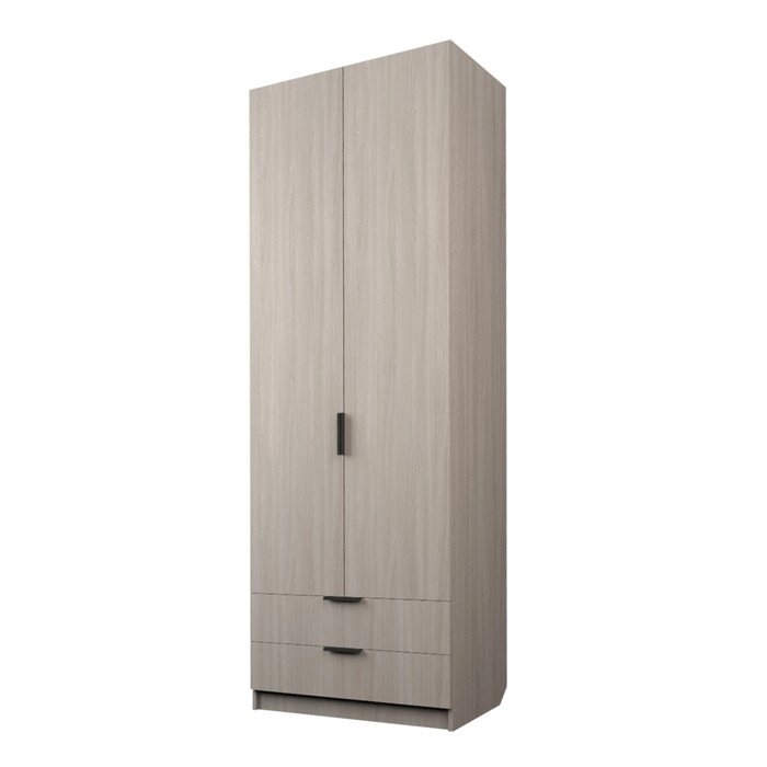 Шкаф 2-х дверный "Экон", 8005202300 мм, 2 ящика, штанга и полки, цвет ясень шимо светлый от компании Интернет-гипермаркет «MALL24» - фото 1