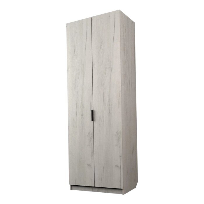Шкаф 2-х дверный "Экон", 8005202300 мм, штанга и полки, цвет дуб крафт белый от компании Интернет-гипермаркет «MALL24» - фото 1