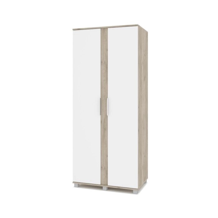 Шкаф 2-х створчатый Пандора П21 900х520х2100 Серый дуб/белый от компании Интернет-гипермаркет «MALL24» - фото 1