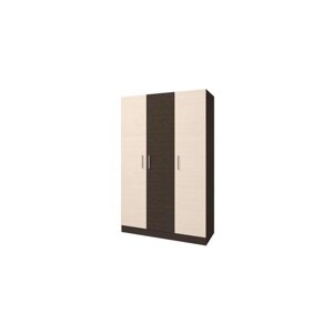 Шкаф 3-х створчатый без зеркала "Леси", 120х46,6х190 см, цвет венге, дуб