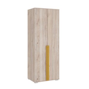 Шкаф двухдверный "Лайк 04.01", 800 550 2100 мм, цвет дуб мария / горчица