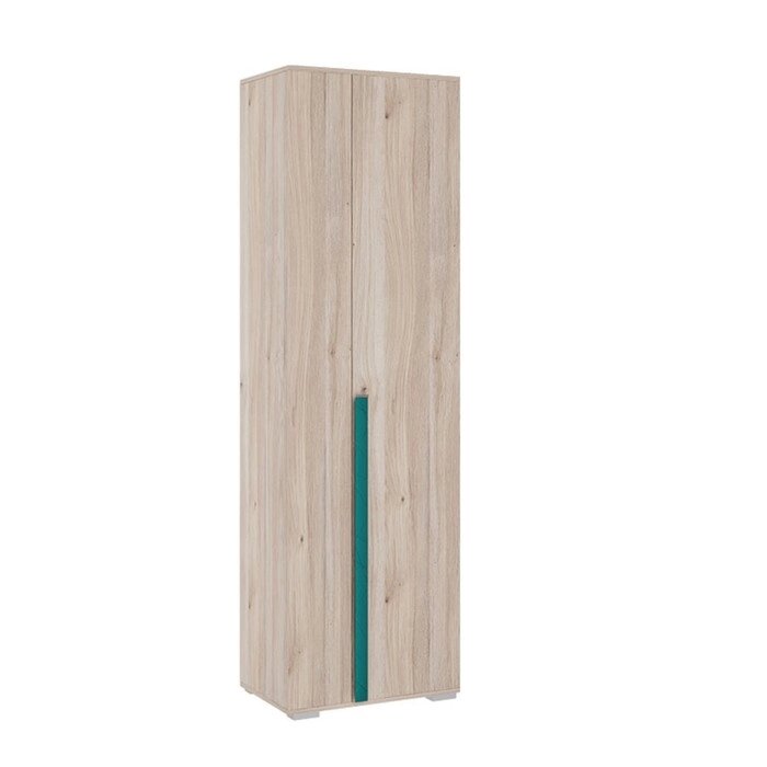 Шкаф двухдверный "Лайк 08.01", 620  420  2100 мм, цвет дуб мария / изумруд от компании Интернет-гипермаркет «MALL24» - фото 1