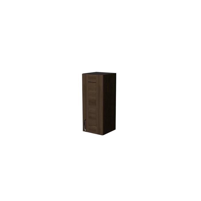 Шкаф навесной Кира 300х300х720 с 1 дверцей  венге/Квадро шимо темный от компании Интернет-гипермаркет «MALL24» - фото 1
