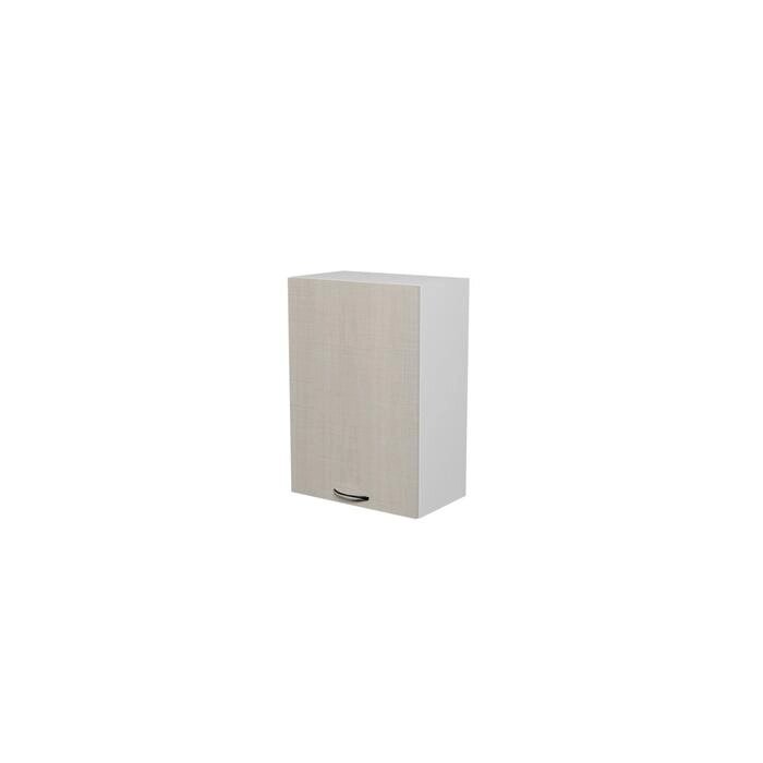 Шкаф навесной Лариса 500х300х720 с 1 дверцей  белый/латте от компании Интернет-гипермаркет «MALL24» - фото 1