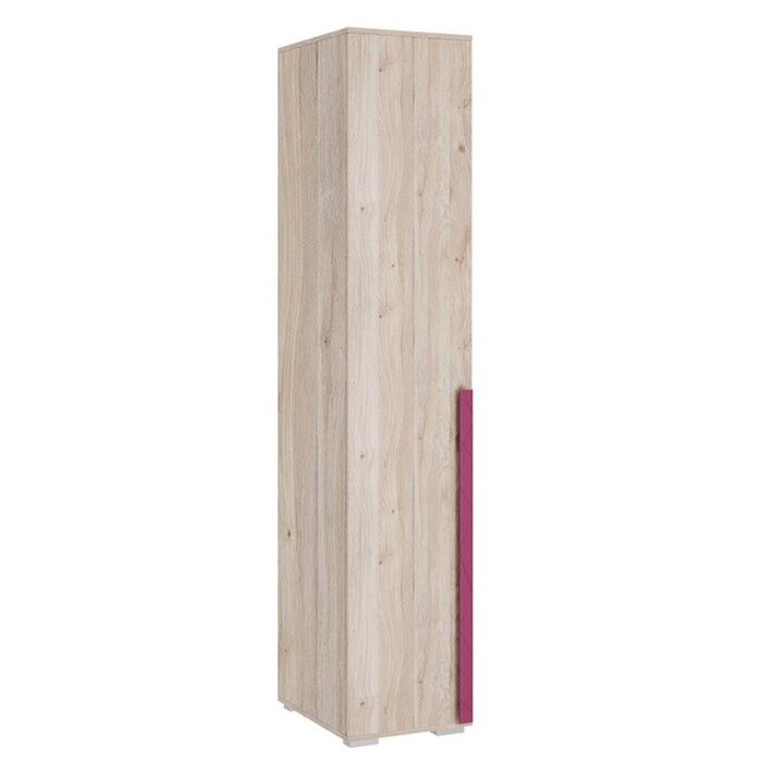 Шкаф однодверный "Лайк 01.01", 400  550  2100 мм, цвет дуб мария / фуксия от компании Интернет-гипермаркет «MALL24» - фото 1