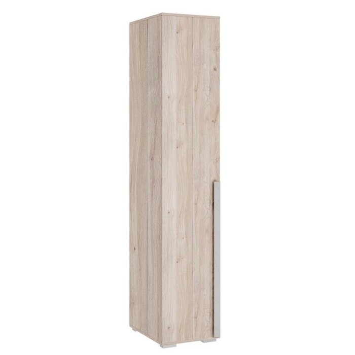 Шкаф однодверный "Лайк 01.01", 400  550  2100 мм, цвет дуб мария / галька от компании Интернет-гипермаркет «MALL24» - фото 1