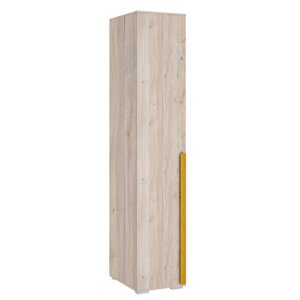 Шкаф однодверный "Лайк 01.01", 400 550 2100 мм, цвет дуб мария / горчица