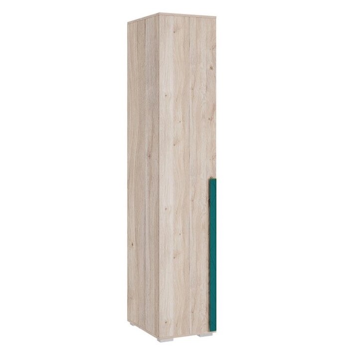 Шкаф однодверный "Лайк 01.01", 400  550  2100 мм, цвет дуб мария / изумруд от компании Интернет-гипермаркет «MALL24» - фото 1
